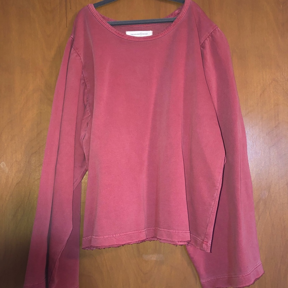 NEVER WORN girls Treasure&Bond long sleeve, fancy crewneck